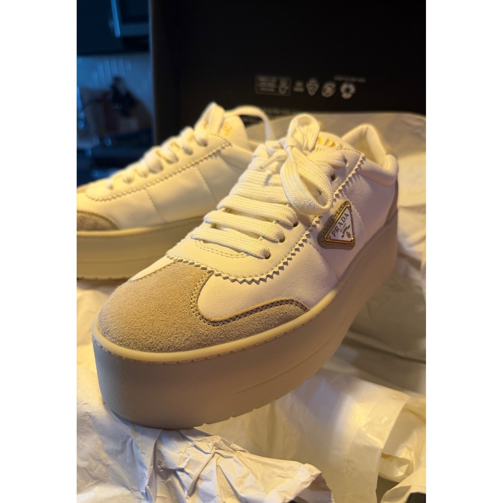 Cream | Tan | Prada Sneakers